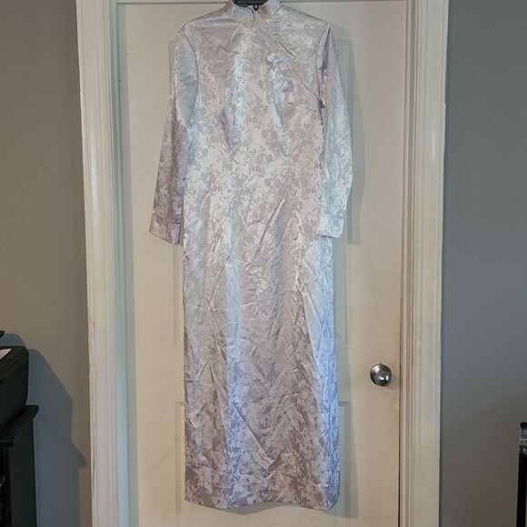 White Asian Maxi Dress - Picture 3 of 6